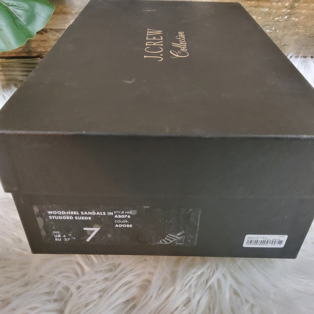 J. Crew Studded Suede Heeled Sandals - Picture 8 of 8